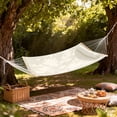 thumbnail image 2 of Modern Portable Hammock for Outside, Camping Hammock with Stable Anti-Tipping Structure, Hand-Woven Durable Ropes, Rope Hammock for Backyards, Beaches, Poolsides, Parks, Campsites, Navy Blue, Blue St, 2 of 10