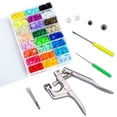 thumbnail image 2 of Button Fasteners  Press Studs  Snap Fasteners Fastener Snap  Button T-5 Plastic Resin Snap Press Stud Cloth, 2 of 8