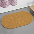 thumbnail image 3 of Beautiful Oval Cotton Bath Rug by Drew Barrymore, Amber Yellow, 20" x 34", 3 of 11
