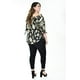 thumbnail image 3 of Blusa escote campesino Roman Fashion /Tallas Extras, 1608 (Negro /Beige) negro 42, 3 of 7