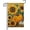 Fall Sunflower, variant on Christmas Garden Flag Gingerbread Man Holiday Yard Flags Christmas Decoration Polyester 28x 40 Inch Double Sided Small Flag for Outside Season Farmhouse Decoration