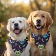 thumbnail image 2 of Dog Bandana 2 Pack,Halloween Colorful Spooky Elements Bandanas for Dogs,Cat Bandana,Small/ Large Dog Bandana 2 Size,Dog Bandanas Girl Boy, 2 of 5