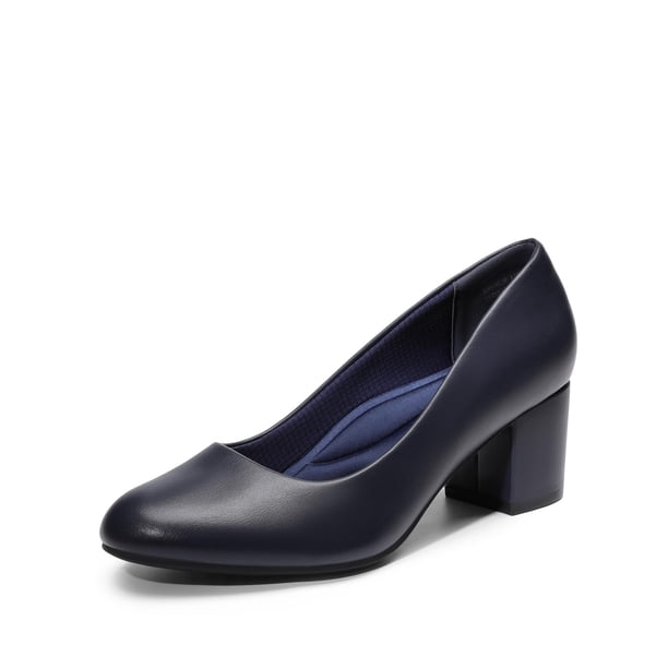 Zapatos de Tacón DREAM PAIRS para Mujer en Cuero Vegano Marino con Tacón Grueso