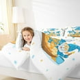 thumbnail image 4 of Feelyou Kids Vintage Chanukah Queen Comforter Set, Kawaii Rustic Gnome Bedding Sets, Christmas Snowflake Reversible Bedding Comforter Set, Microfiber Bedroom Decor, 3pcs, 4 of 8