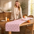 thumbnail image 4 of Ghost Table Runner, Plush Embroidered Halloween Table Decor, Cute Cream Ghost Pattern Table Cover for Indoor Party, Dining Room, Home Kitchen 13 X 36 Inch, 4 of 6