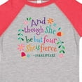 thumbnail image 4 of Inktastic 4th Birthday She is Fierce 4 Year Old Girl Girls Toddler T-Shirt, 4 of 5