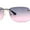 Gold - Black Pink, variant on Womens Rimless Narrow Rectangle 90s Retro Sunglasses Silver Purple