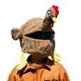 thumbnail image 3 of Cartoon Rooster Plush Motorcycle Helmet Cover - Unisex Rabbit Fur Headgear Accessory for All Helmet Types, Fun Personality-Adding Head with Durable Comfort, In-Stock Ready-to-Ship (Turkey Design,, 3 of 6