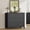 Black, variant on EastVita 3 Drawer Dresser for Bedroom - 29inch Tall Dresser - Modern Tall Drawer Dresser with Storage - Wooden Closet Dressers Chest of Drawers Freestanding for Bedroom/Nursery/Living Room - White