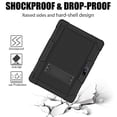 thumbnail image 4 of SOATUTO Case for Pritom M10 / Fangor F-X10 / QunyiCO Y10 / Voger priorpad X100 / Digiland / Gateway 10.1 Case Hybrid Shockproof Kids Friendly Cover With HD 9H Tempered Glass Film - Black+Black/1 Pcs, 4 of 6