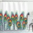 thumbnail image 1 of Ambesonne Peacock Shower Curtain, Bohemian Feathers Art, 69"Wx84"L, Multicolor, 1 of 2
