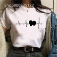 thumbnail image 3 of Camisetas de la cara linda para mujer, ropa de moda para mujer, manga corta, ropa de dibujos animados, camiseta de primavera y verano, Top gráfico, 3 of 5