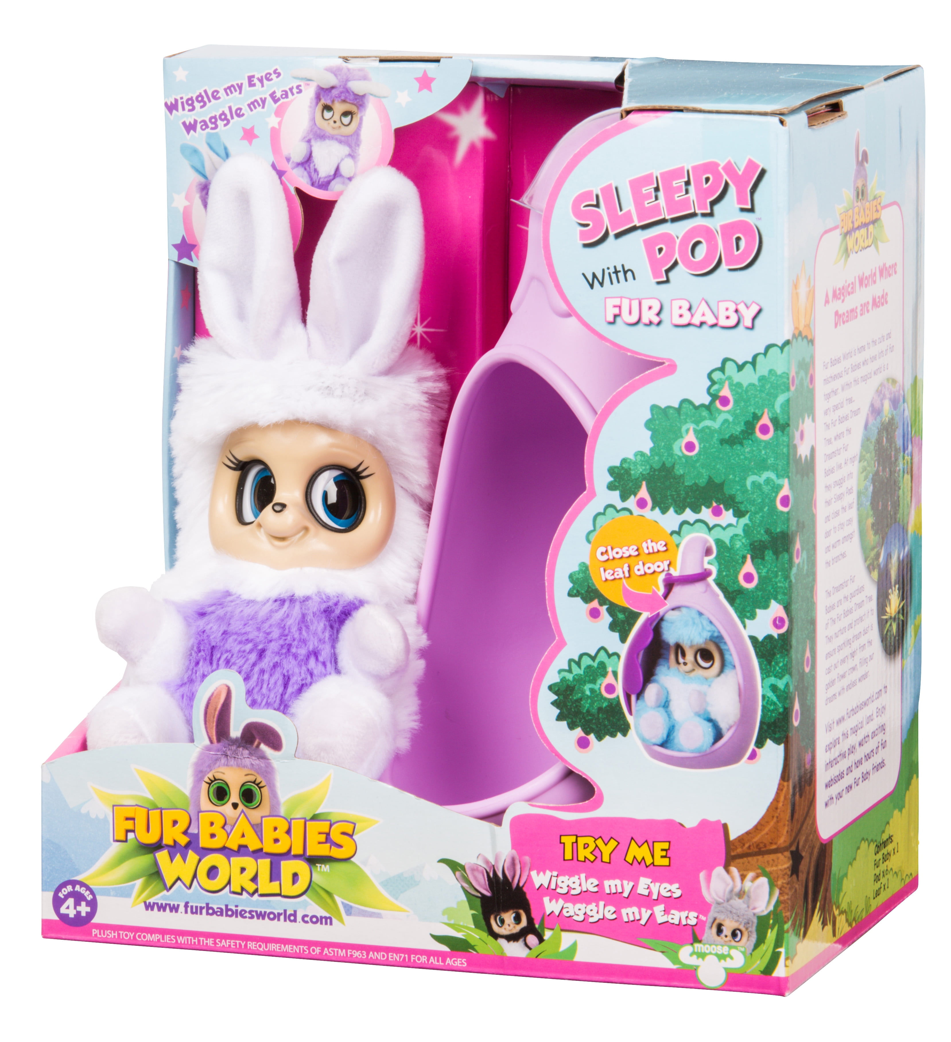 Fur Babies World Dreamstar Fur Baby Abi with Cozy Sleepy Pod