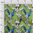 thumbnail image 2 of oneOone Silk Tabby Light Green Fabric Rooster Cock Sewing Craft Projects Fabric Prints By Yard 42 Inch Wide-ZY, 2 of 6