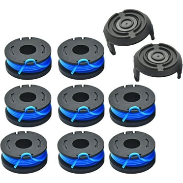 8Pcs 0.065" 10Ft String Trimmer Replacement Spool Weed Eater Spool Line Compatible with Harbor Freight Bauer 19115C-B 20V Cordless Weed Wacker String Trimmer