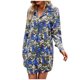 thumbnail image 1 of Vestido de camisa de cuello redondo con estampado de manga larga informal de moda para mujer Pompotops hdfakjf4007, 1 of 1