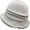 Beige, variant on CoCopeaunts Bucket Hats for Women Wool Plaid Splicing Autumn Winter Warm Fisherman Hat Pleated Design Dome Small Brimmed Hat