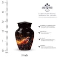 thumbnail image 2 of Bird Resurgence in Embers - Small Urn For Ashes Keepsake - Artisan Miniature Urn for Adult Male - Elegant Small Cremation Keepsake - Memorial Ashes Urn 3 Inch, Set Of 2, 2 of 5