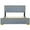 Gray, variant on Gzxs Queen Size Velvet Upholstered Platform Bed with Tufted Headboard and Footboard, Golden Metal Legs, Black