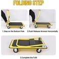 thumbnail image 5 of Garvee Foldable Platform Truck Cart with Hand & Wheels | 1100 LBS Load Capacity | Heavy Duty Push Cart for Loading & Moving, 5 of 7