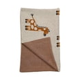 thumbnail image 4 of HomeStock Artisanal Abode Transitional Knitted 32" X 40" Throw Blanket, Small Throws for Couches, Cozy Knitted Blanket for Living Room Sofas, Giraffe Pattern-Color:Giraffe, 4 of 10