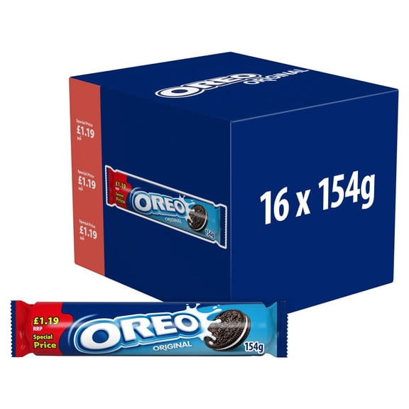 Oreo Original Sandwich Biscuits 154g (pack of 16)