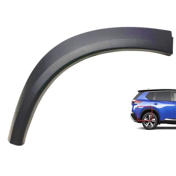 2021 2022 2023 Compatible with Rogue Rear Wheel Flare Molding Trim Right Passenger Side