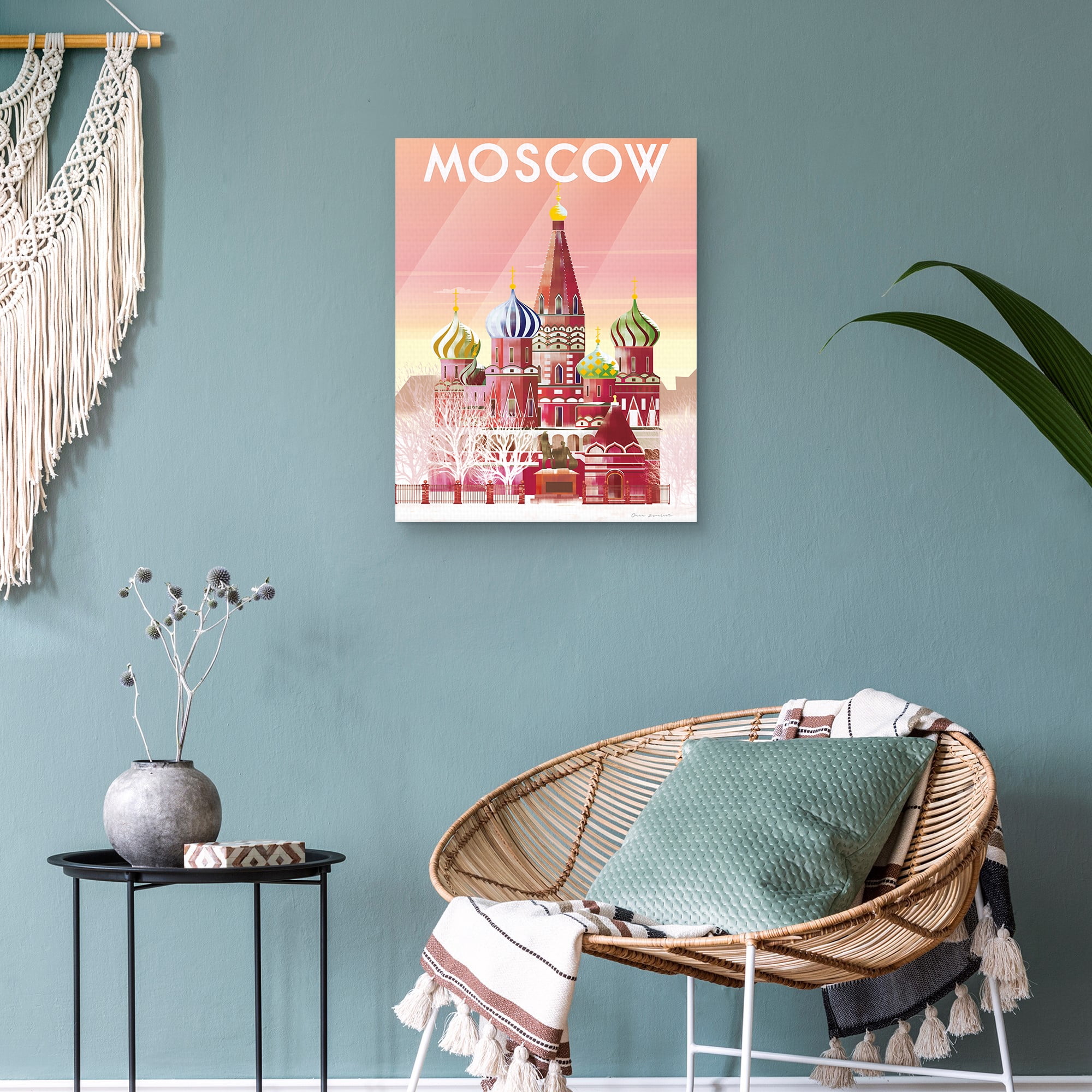 Masterpiece Art Gallery Moscow Cities Canvas Art Print, 22" x 28", by Omar Escalante