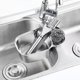 thumbnail image 1 of Cesta de colador para fregadero de cocina, colador de fregadero de esquina multiusos, recogedor de alimentos, almacenamiento de basura, cesta de drenaje de acero inoxidable ZefeiWu 8390614050709, 1 of 1