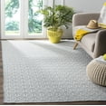 thumbnail image 2 of SAFAVIEH Montauk Lavern Geometric Cotton Area Rug, Ivory/Blue, 3' x 5', 2 of 8