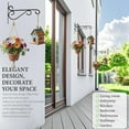 thumbnail image 2 of WLGJL Hanging Plant Brackets, 2pcs 12 Inch Wall Mount Bracket Strong Durable Rust-Resistant Plant Hanger Hook with High Load Capacity 120lb for Hanging Plants Bird Feeder Lantern Wind Chimes, 2 of 6