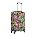 thumbnail image 3 of Xecao Vector Mexican Otomi Style Bright print Elastic Luggage Cover, with double-sided print , is perfect for travel, business, and daily use, 3 of 9