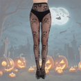thumbnail image 2 of Women Pantyhose Halloween Stockings Hosiery Fishnet Sheer Pantyhose Breathable Hollow Out Tights for Women, 2 of 4