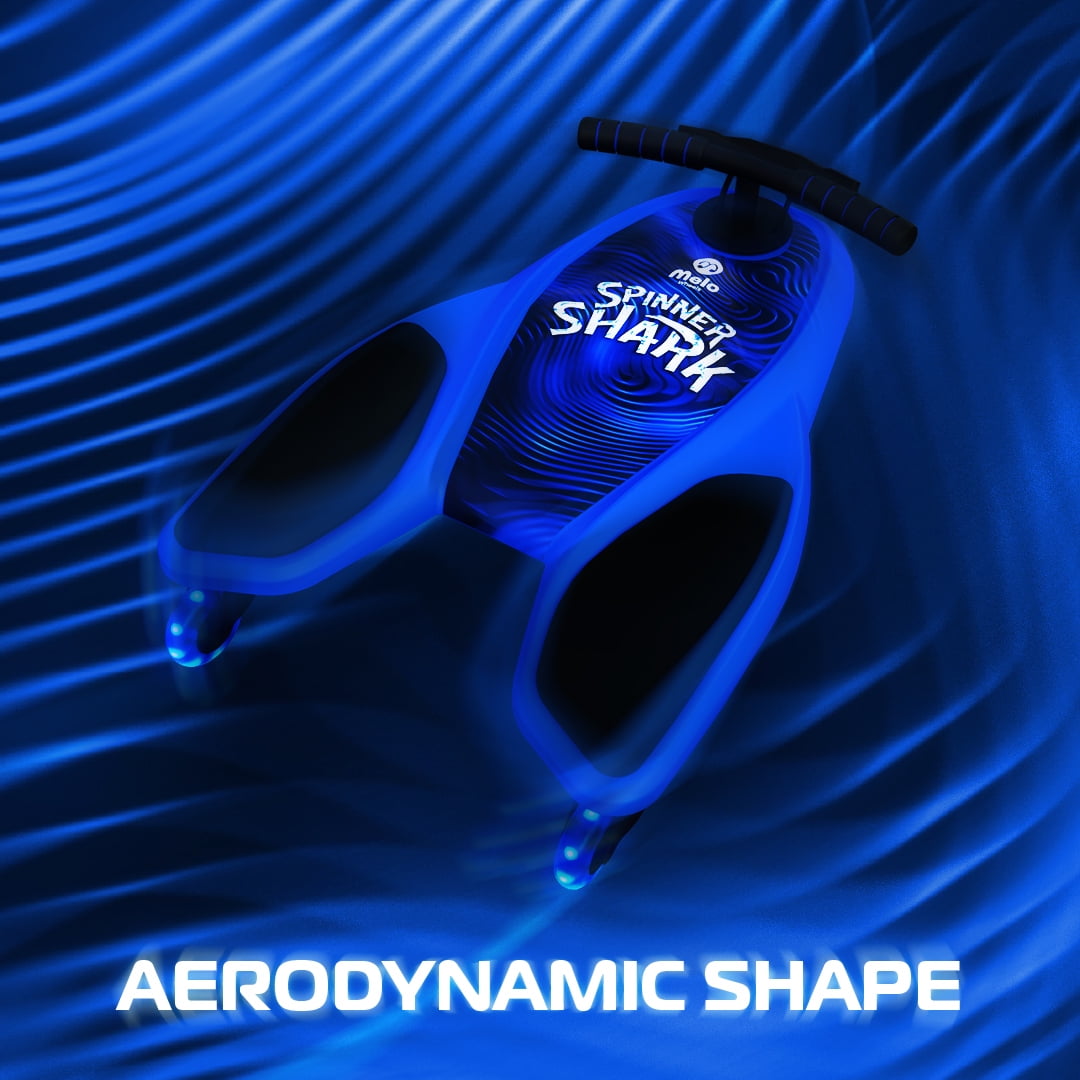 Melo Blue Spinner Shark Kneeboard Toy for Kids Years and up, 74 - Main Image