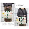 thumbnail image 6 of FORMRS 16" Laptop Bag Carrying Sleeve Case with Handle Travel Shoulder Briefcase, Green Abstract Pattern, 6 of 8