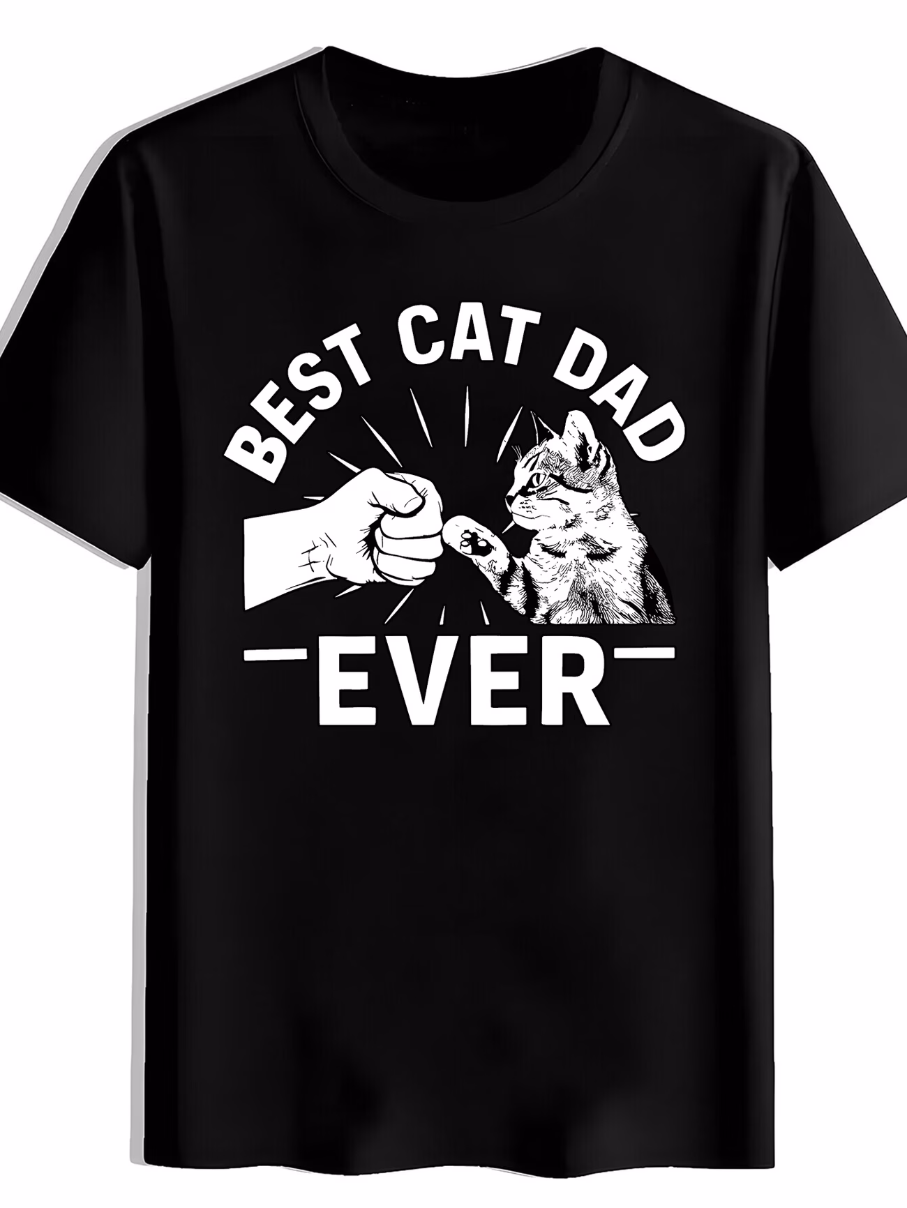 thumbnail image 1 of Summer Men's Casual Black Short Sleeved T-shirt, Suitable for Parties and Outdoor Sports, 1 of 5