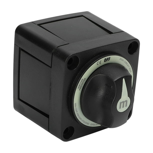 Selector de interruptor de Baterías, interruptor de desconexio de la batería Buena conductividad eléctrica 3 Posiciónica IP66 Impermable para Bote para RV