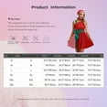 thumbnail image 7 of Mufeng Women's Christmas Candy Cane Costume Sparkly Dress with Hat Xmas Party Santa Claus Outfits Red L, 7 of 7