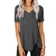 thumbnail image 1 of Pntutb moda mujer verano Casual botones cuello en V manga corta Pullove blusa sólida Pntutb Pntutb-4979, 1 of 5