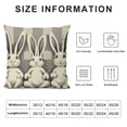 thumbnail image 5 of SHANXI Gray Stripes Pillow Covers Couch Pillow Cases Grey Sping Rustic Farmhouse Decorative Throw Pillows Home Decor for Living Room Bedroom Sofa Couch 20x20in, 5 of 5