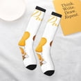 thumbnail image 6 of Bingfone Compression Socks for Women and Men Long Socks for Running Athletic Cycling Nurse-Pumpkin Pie Gnome, 6 of 8