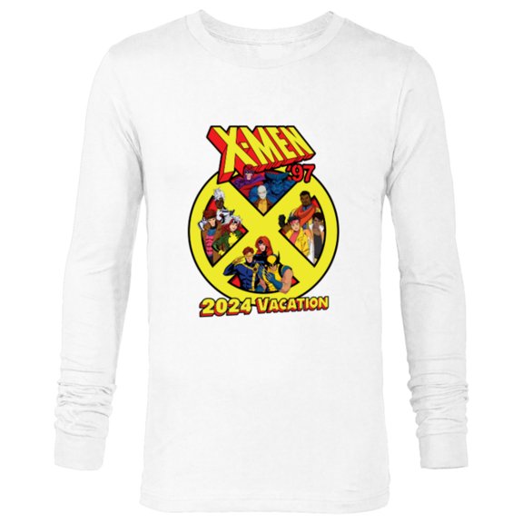 Marvel X-Men ’97 Matching Group Trip 2024 Vacation - Long Sleeve T-Shirt for Men - Customized-White