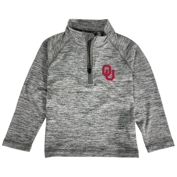 Toddler Garb Heathered Gray Oklahoma Sooners Matthew Quarter-Zip Pullover Jacket