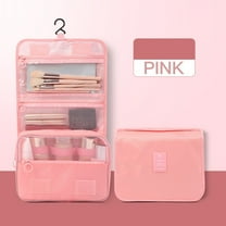 EGYMEN Hanging Toiletry Bag, Large Cosmetic Makeup Travel Organizer, Multi-Compartment Bathroom Storage Pouch, Portable Hanging Dopp Kit for Men & Women