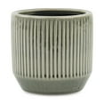thumbnail image 3 of Cheungs Gray Ceramic Ruffled Ridge Pot Small, 3 of 5