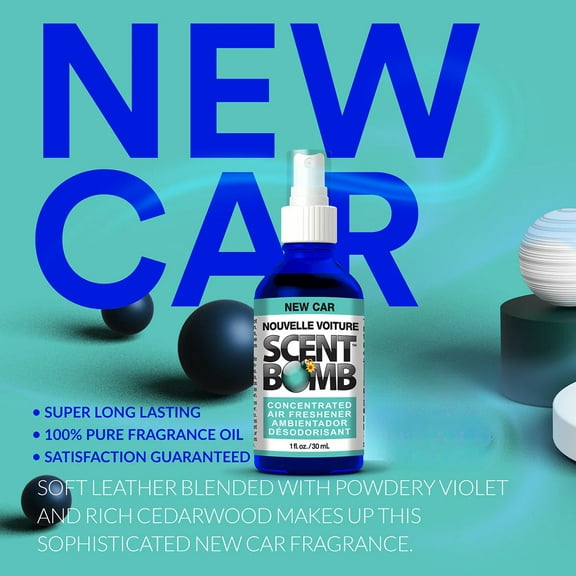 Scent Bomb New Car Air Freshener Spray, 4-Pack