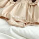 thumbnail image 5 of Ropa para bebés y niños, mono con solapa Floral Retro para niñas, vestido de manga larga para niñas, vestido para hermanas, vestido de una pieza para niños pequeños, 5 of 6