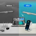 thumbnail image 5 of PloutoRich 3 in 1 Wireless Charging Station, Wireless Charger for iPhone 12/13/13 Pro/ iWatch 2/3/4/5/6/SE/AirPods 2/Pro(Without Adapter), 5 of 8
