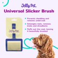 thumbnail image 2 of Slicker Brush Jelly Pet Universal para perros, color morado, tamaño grande, 2 of 9