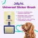 thumbnail image 2 of Slicker Brush Jelly Pet Universal para perros, color morado, tamaño grande, 2 of 9